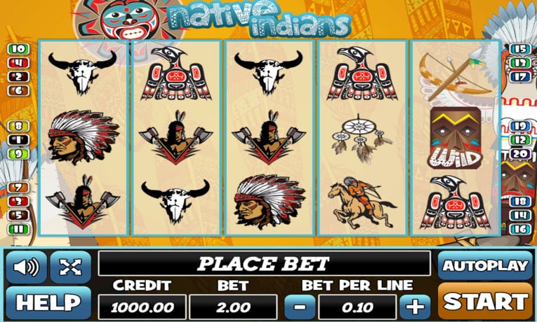 Native Indians slot machine demo