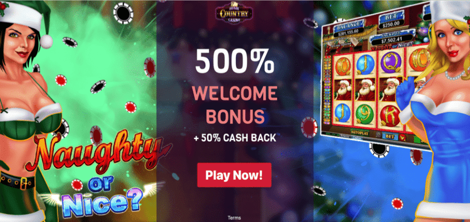 naughty or nice bonus code at high country casino