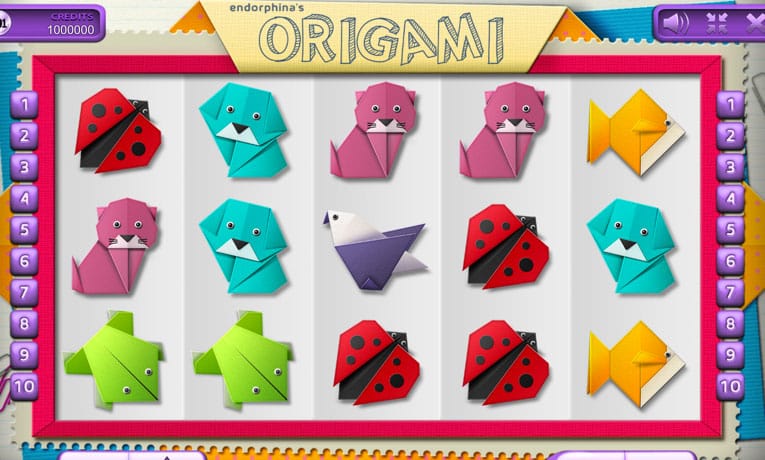 Origami slot game demo