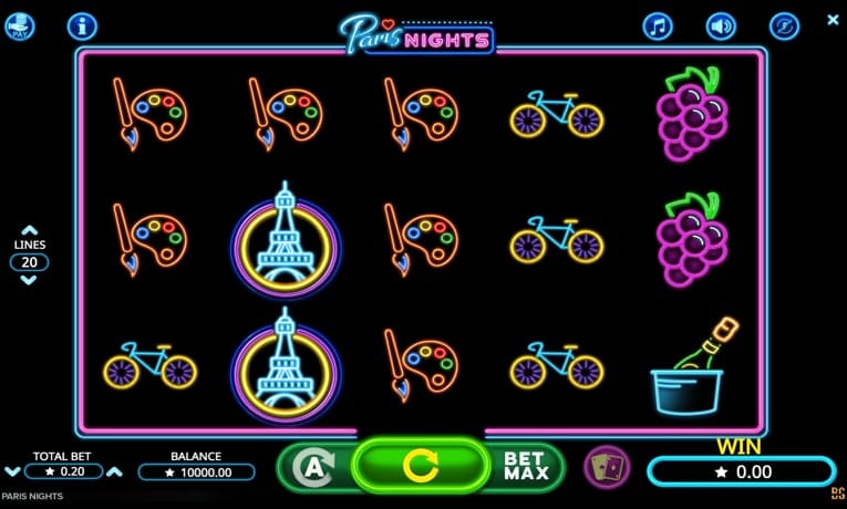 Paris Nights slot machine demo
