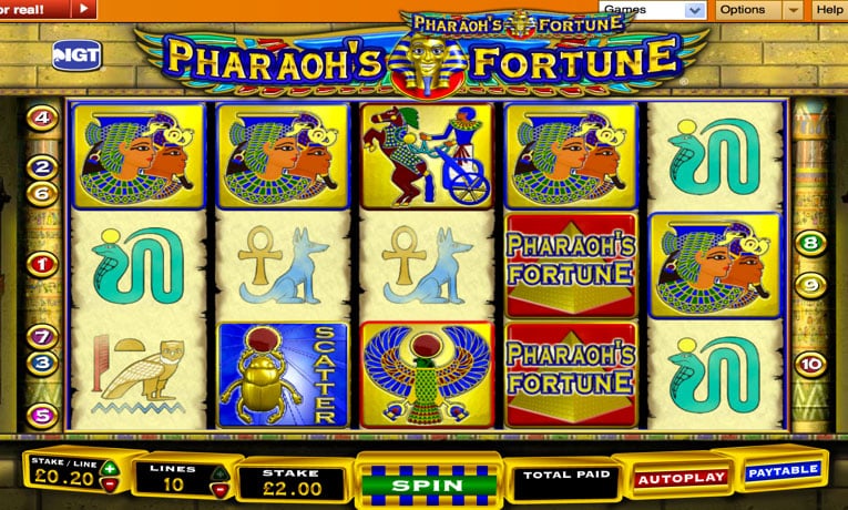 Pharaoh’s Fortune pokie machine demo