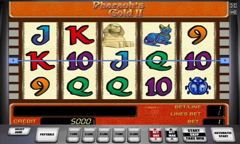 Pharaoh's Gold II slot machine demo
