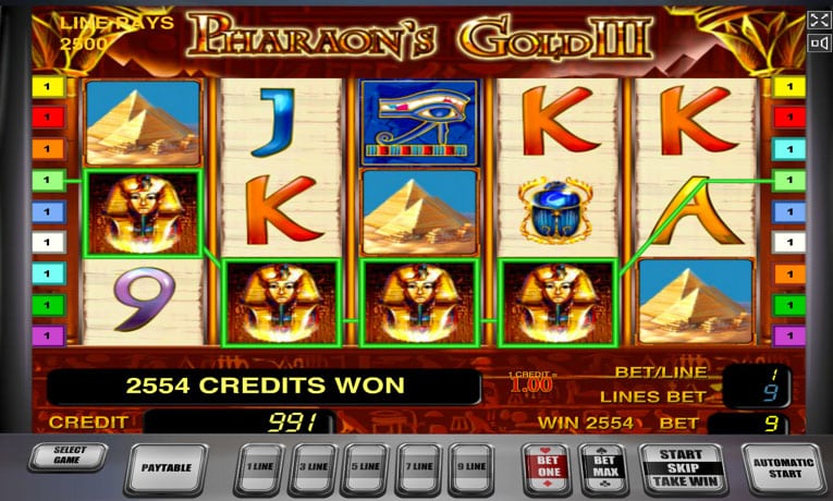 Pharaohs Gold III slot machine demo