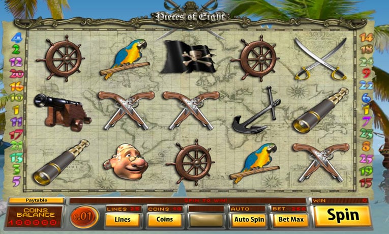 Pieces of Eight video slot demo