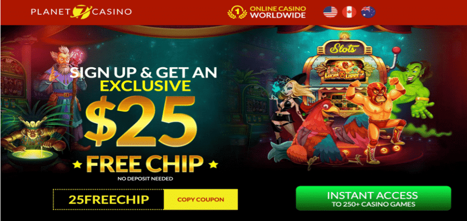 25 free chip bonus code at planet 7