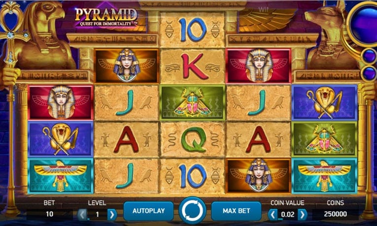 Pyramid: Quest for Immortality slot demo