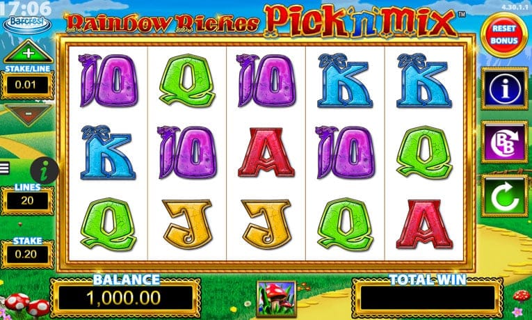 Rainbow Riches Pick N’ Mix demo slot