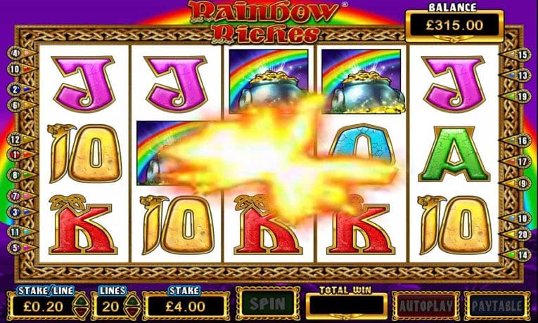 Rainbow Riches Pots of Gold demo slot