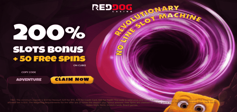 red dog cubee bonus code