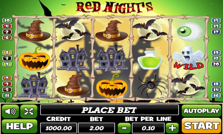 Red Nights slot machine demo