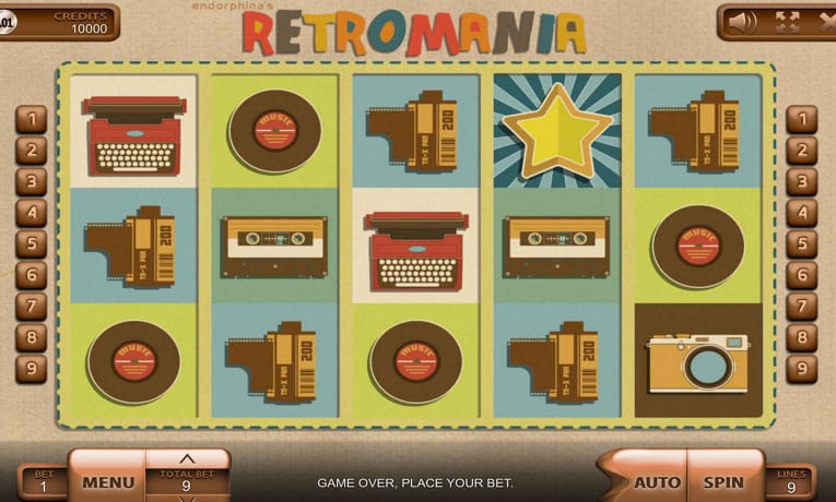 Retromania slot game demo