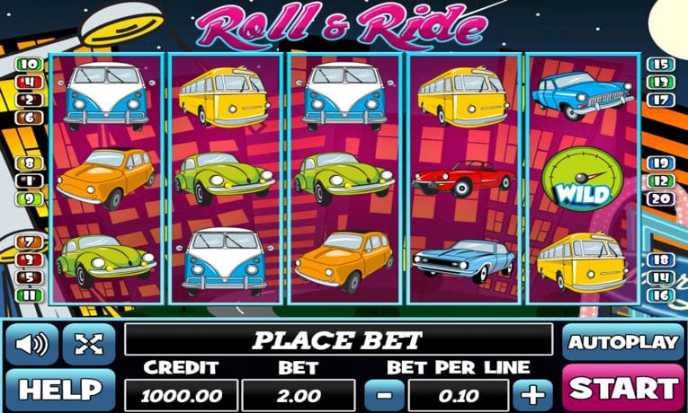 Roll & Ride slot machine demo