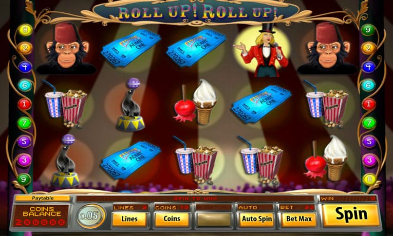 Roll Up! Roll Up! video slot demo
