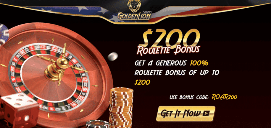 roulette bonus code golden lion