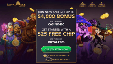 royal ace 25 free chip bonus code