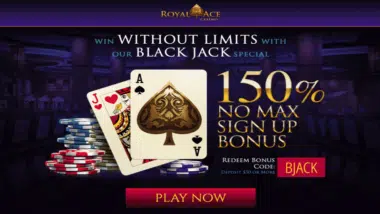 Royal Ace Blackjack bonus code