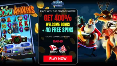 rudolph awakens free spins bonus code - vegas casino online