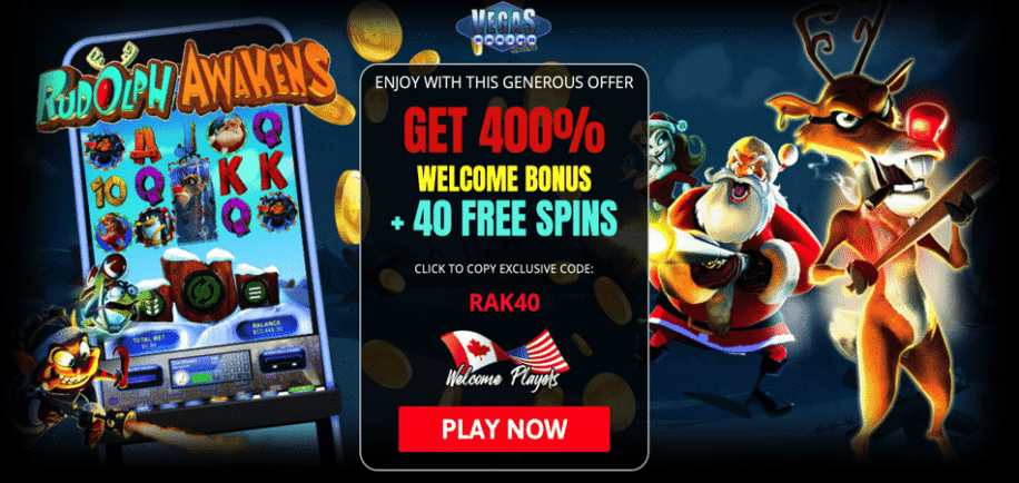rudolph awakens free spins bonus code - vegas casino online