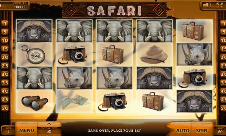 Safari video slot game demo