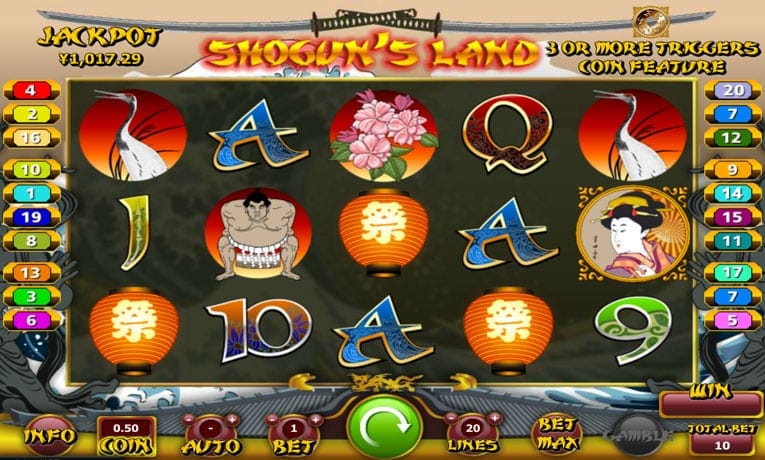 Shogun's Land demo slot