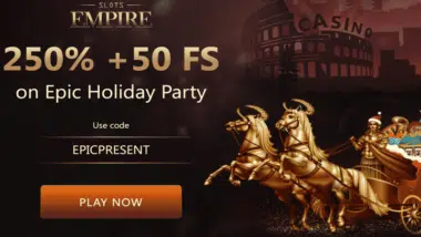 slots empire epic holiday party bonus code