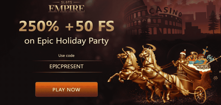 slots empire epic holiday party bonus code