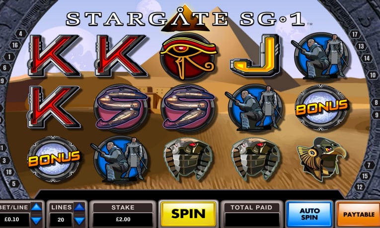 Stargate SG1 demo slots