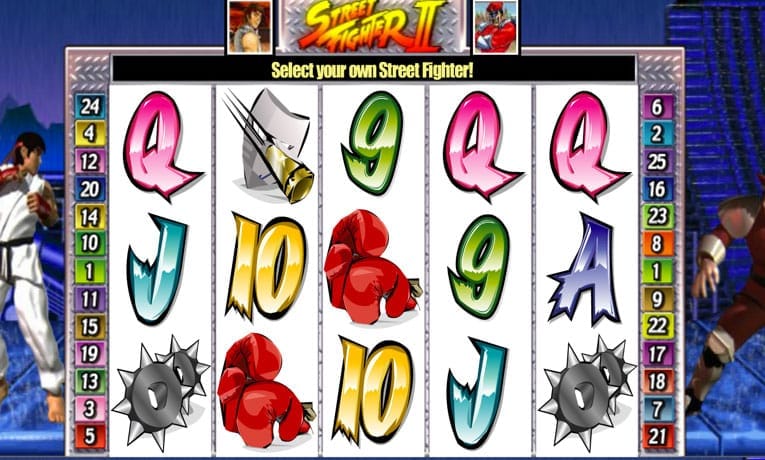 Street Fighter II demo slots