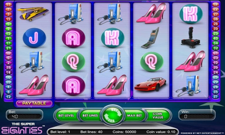 Super Eighties slot demo