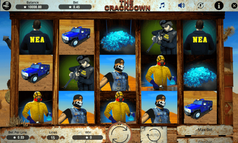 The Crackdown slot machine demo
