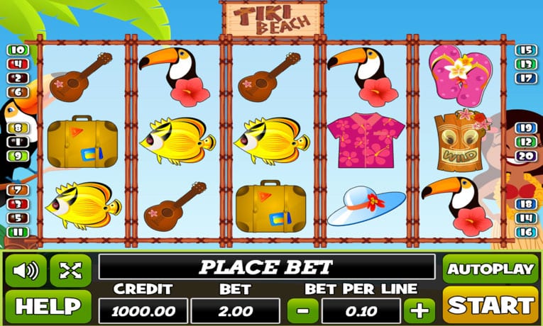 Tiki Beach slot machine demo