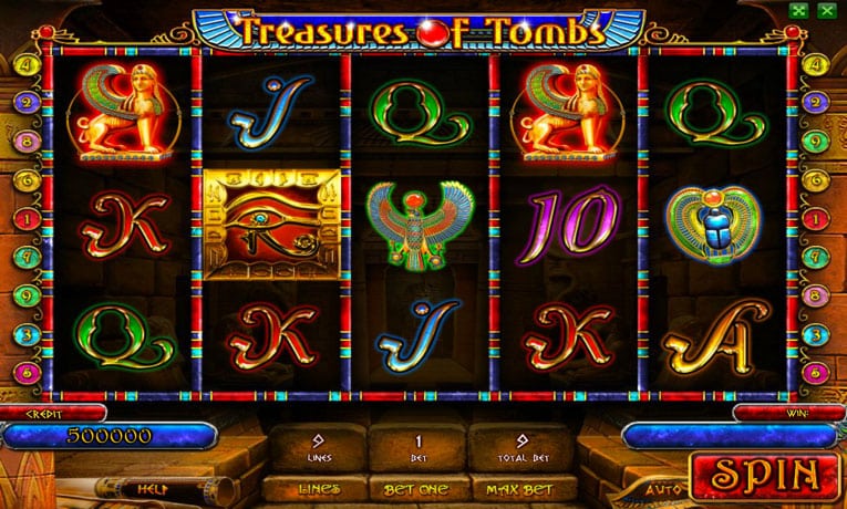 Treasures of Tombs slot game demo