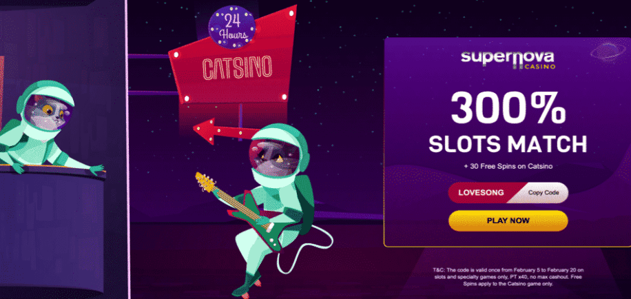 valentine's day offer supernova casino