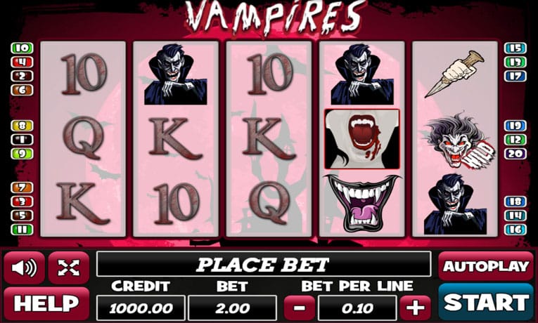 Vampires slot machine demo