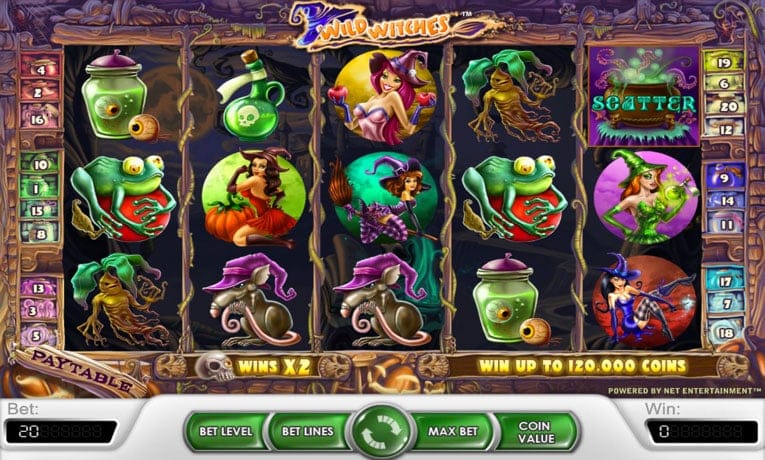 Demo automatu Wild Witches