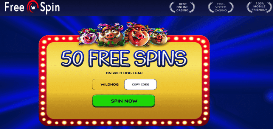 wildhog bonus code at freespin casino
