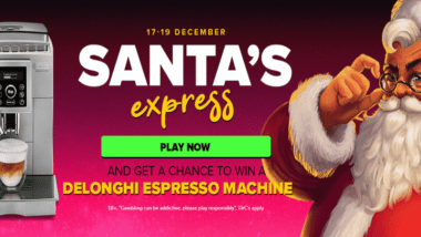 win a delonghi espresso machine in santa's express promotion