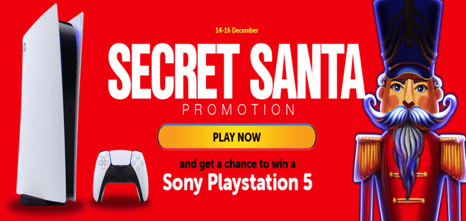 win a playstation 5 in secret santa promotion at wildslots casino