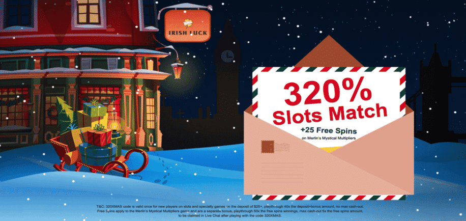 xmas bonus code irish luck casino