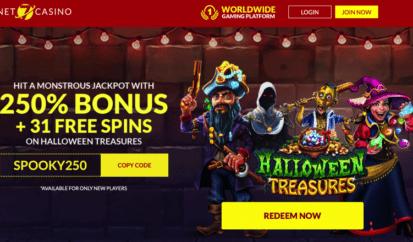 31 free spins for Halloween