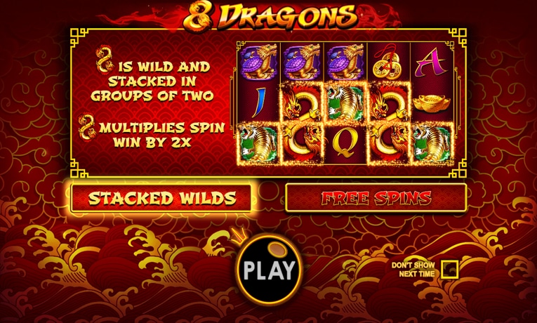 8 Dragons slot demo