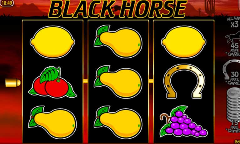Black Horse fruit machine demo