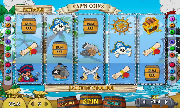 Captain Coins slot game demo