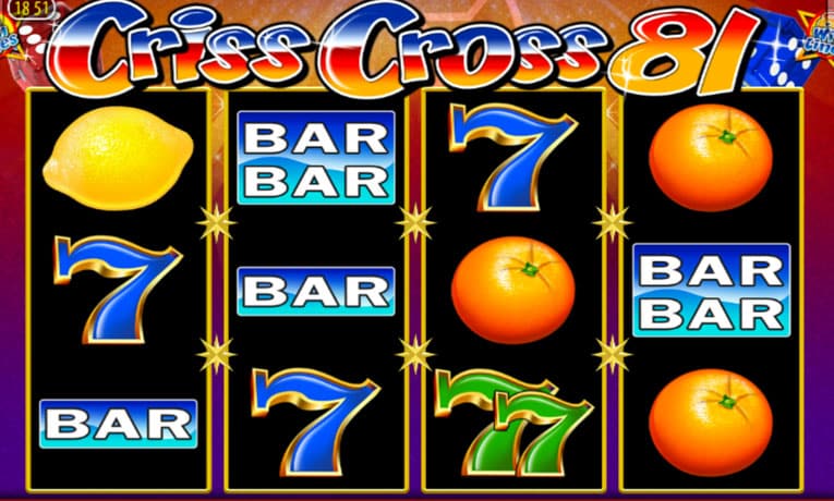 Criss Cross 81 fruit machine demo