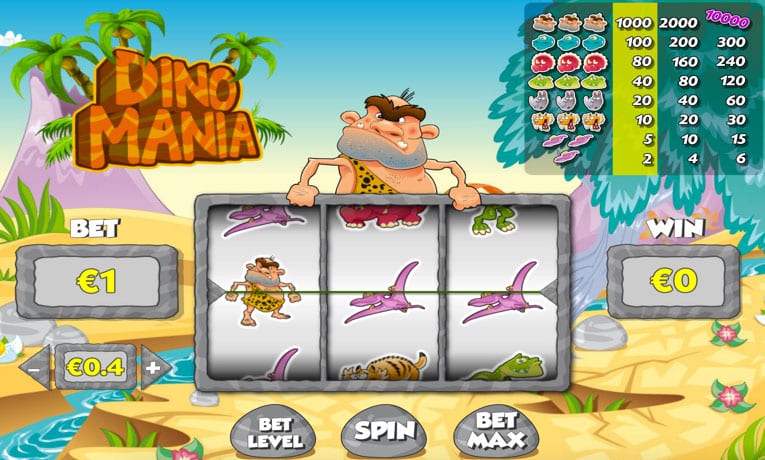 Dino Mania slot game demo