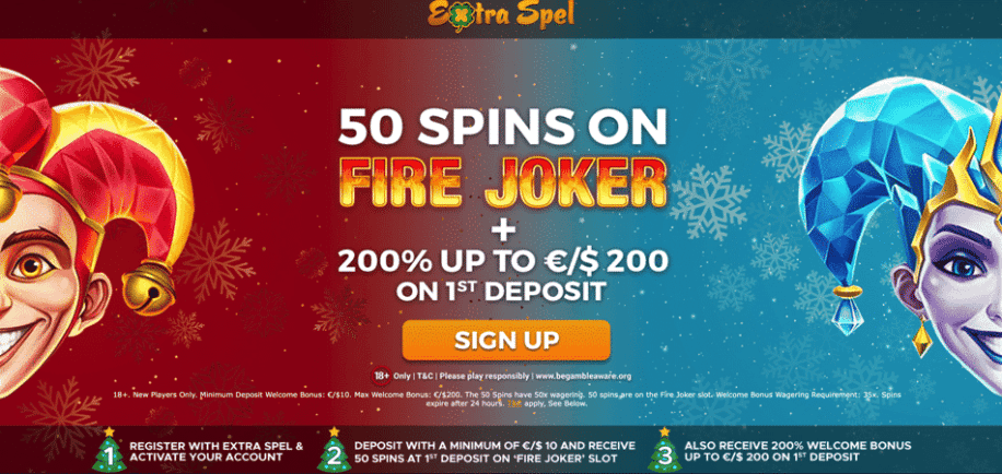 50 Spins Fire Joker