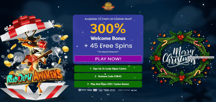 Xmas Bonus at Lucky Hippo