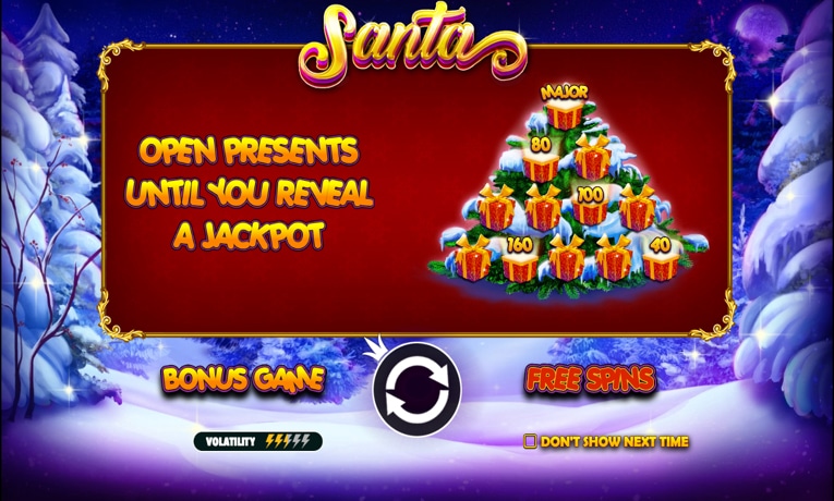 Santa slot machine demo