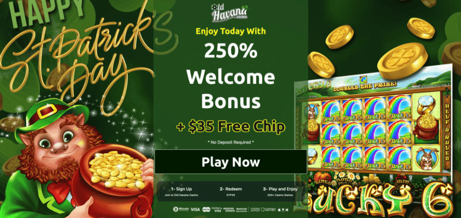 Free Chip on St. Patrick’s Day at OldHavana