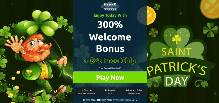 Free Chip on St. Patrick’s Day at Vegas Casino